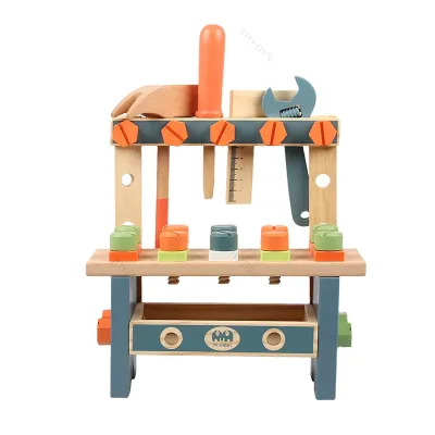 Children Interactive Toys Variable Nut Combination Assembly Wooden Toy Tool Set Games Wrench Screwdriver Tool Set Toy