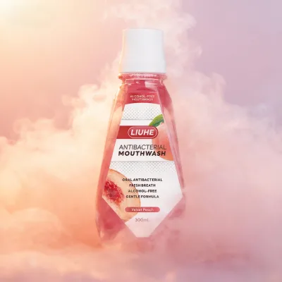 OEM Private Label Natural Organic Alcohol Free Menthol Antibacterial Gentle Teeth Whitening Fresh Fruit-flavored 300ml Mouthwash