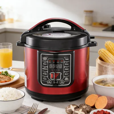 In Stock Factory Direct New 6L Non-Stick Coating Inner Pot Household Coocker Electric Pressure Cooker with LED Display KC04002