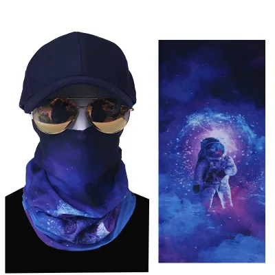 UPF 50+ Cooling Neck Gaiter Sun Protection Face Mask Men Women All Weather Made Silk Satin Lace Velvet Mesh Animal Stylish
