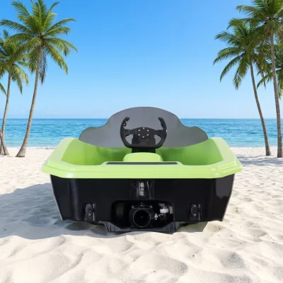RUSH WAVE Mini Electric Sport Yacht 2-Person Capacity Durable ASA Material Multi-Functional Fishing & Water Sports Boat