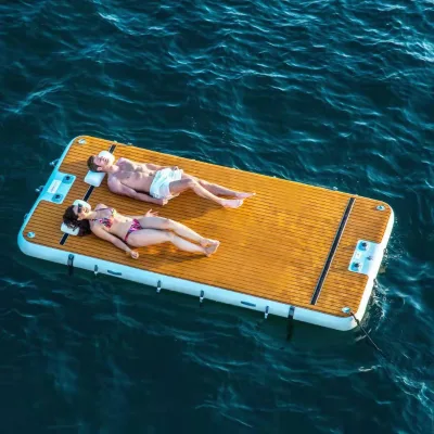 DWF Customize Inflatable Dock Water Platform Inflatable Floating Platform for Water Use