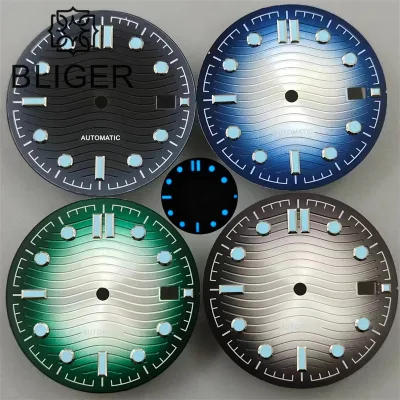 31mm Gradient Dial with Blue Luminous for NH35 Movement Perfect Fit 41mm Watch Case