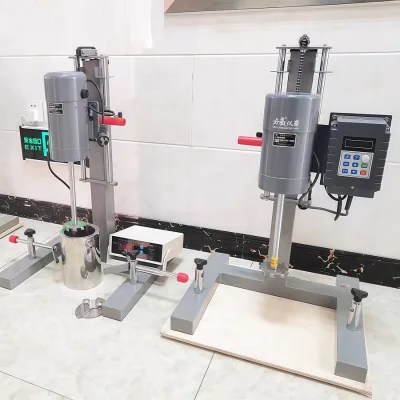 Laboratory Disperser with Material Temperature Feedback & Adaptive Speed Control