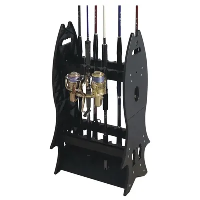 Fishing Rod Holder Black Vertical Plastic Rod Rack Wholesale Portable Display Tube Fishing Rod Storage Rack Fishing Accessories