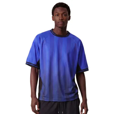 Summer 220Gsm Men Spliced Mesh Gradient T-Shirt 82% Polyester 18% Spandex Sports Jersey Raglan Sleeve Tee Shirts