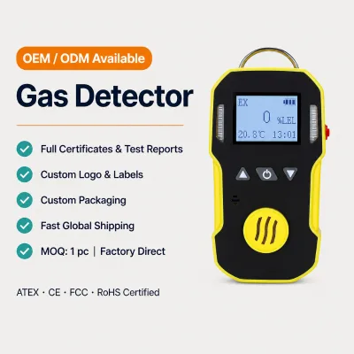 Bosean Self Test Self Calibration Function Adjustable Alarm Level CO H2S SO2 NO2 HCN Portable Handheld Single Gas Detector