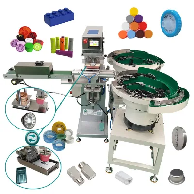 Custom Pad Printing Machine Supplier Fully-Automatic Pad Printer With Double Vibrating Bowl Feeder Plastic Spare Controller Part