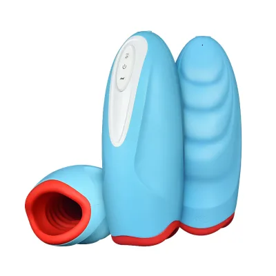 New Design Lifelike Women Lips Heating Oral 10 Vibration Male Masturbator Electric Masturbator Sex Toys for Man