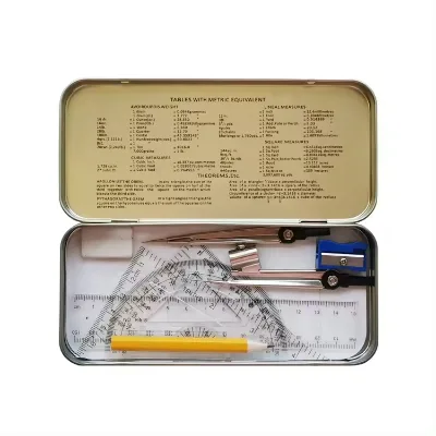 Factory Wholesale High Quality Mathematical Geometry Math Set Drawing Stationery Geometry Set Box