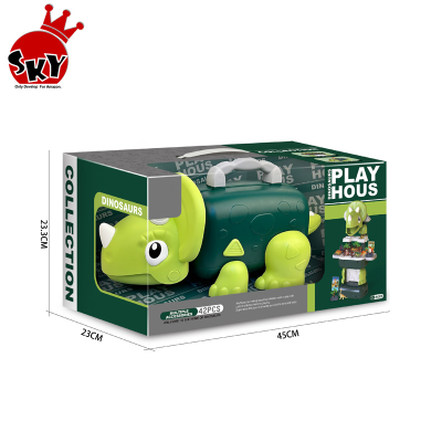 New Design Dinosaur Toy Kid Realistic Pretend Play Toys With Storage Desk for Kids