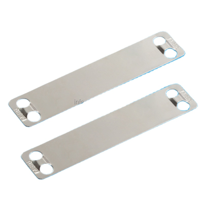 201 304 316 Stainless Steel Marker Plate & Tag 9.5x89/19x89mm Niko Brand Custom Logo Free Sample Customizable Length