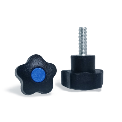 Plastic Head Star Knob Thumb Screw Male Lobe Knob M8 M10 Five Star Knob