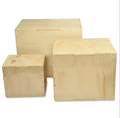 Hot Selling Good Quality 3 in 1 Wooden Jump Plyo Box for Jumping Training