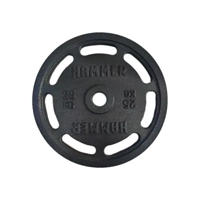Cast Iron Seven-hole Large-hole Barbell Plates for Commercial Gym Use with Hand Grip Design
