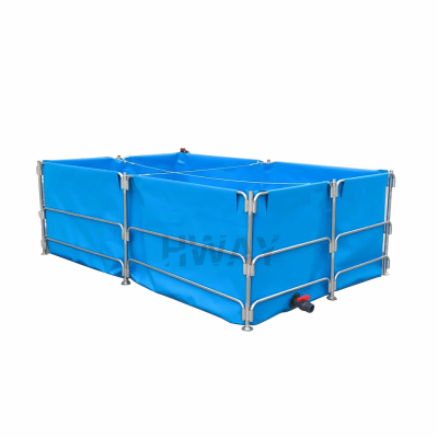 Aquaculture Equipment Irrigation Water Tank PVC All Steel Frame Rectangular Fish Tank