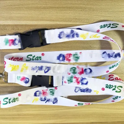 Printing Style OES ORDER of EASTERN STAR MASONIC Lanyard
