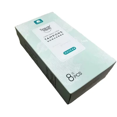 Woman Tampons OEMLong Tube Sanitary Tampons With No Fragrance Flow No Burden During Menstruation Regular Flow 8 Tubes 1 Box