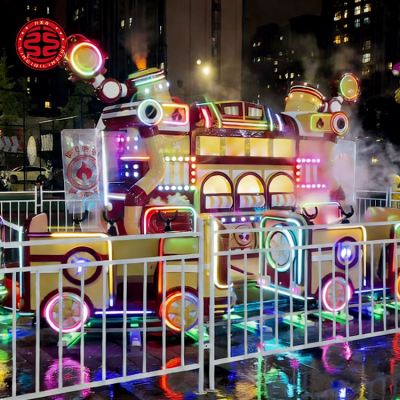 Funny Carnival Rides Electric Track Train Amusement Park Rides Electric Trains for Adults Ride on Train With Track for Adults
