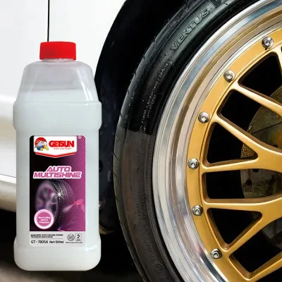 Getsun Non Solvent Tire Shine High Gloss Water Repellent Dressing Biodegradable Gel 500ml Rubber Plastic Vinyl Care