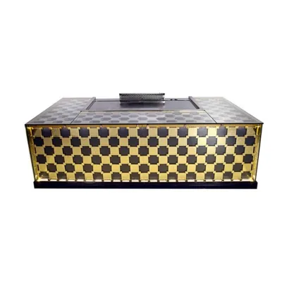 1.6m Gas Rectangle Lower Exhaust Teppanyaki Grill Table
