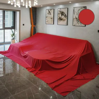 Solid Color Polyester Furniture Protector Couch Slipcover Stretch Sofa Cover