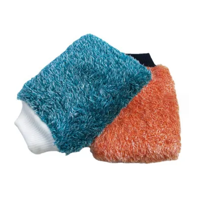 Wholesale Microfiber Car Wash Mitt /Car Cleaning Glove for Auto Polishing Detailing