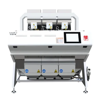 192 Channels Color Seeds Sorter Small Nuts Sorting Quinoa Machine Longbow China Factory Mini 3 Chutes