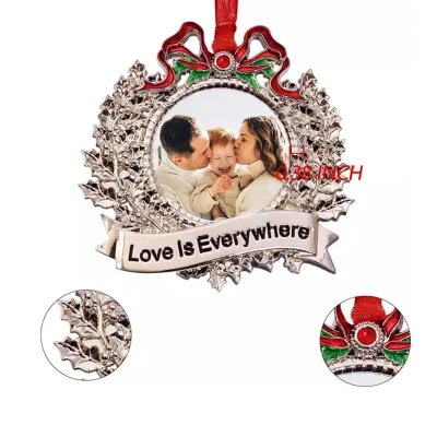 Home Decor Christmas Holiday Keepsake Gift Christmas Tree Ornaments Photo Frame Christmas Ornaments