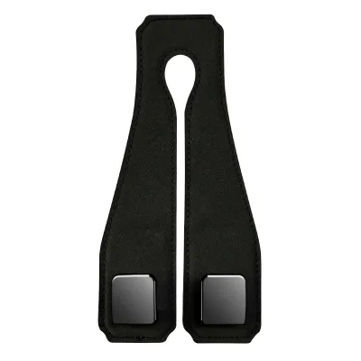 Car Seat Back Hook Universal Rear Seat Headrest Hook Suede Leather Hanging Storage Rack Interior Accessories
