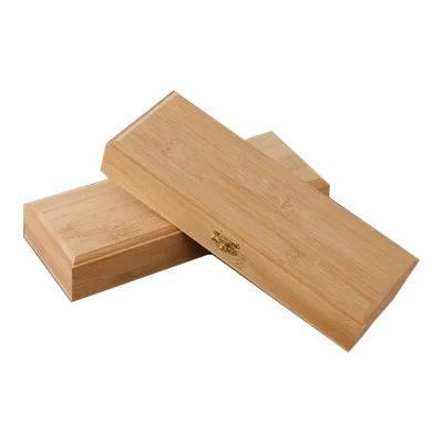 Natural Handmade Bamboo Classic Rectangle Jewelry Box with Hinged Lid