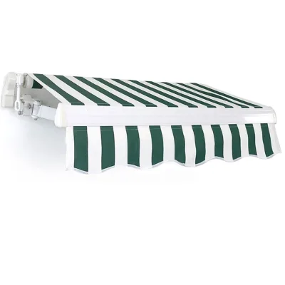 New Design Cafe Shade Window Balcony Full Cassette Retractable Awning Customize Cast Aluminum Manual Double Roller Blinds 1set