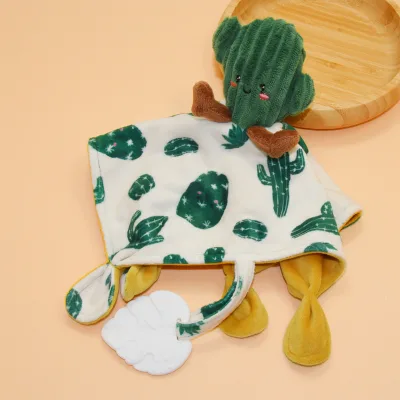Organic Cotton Baby Comforter Stuffed Animal Plush Baby comfort Plush Toys Organic Cotton Baby Comforter Towel