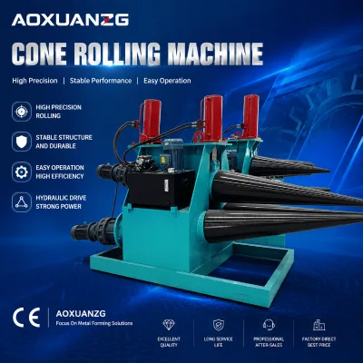 One-time Forming Automatic Cone Roller Machine ,Hydraulic Sheet Cone Rolling Machine