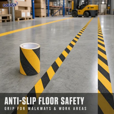 Heavy Duty Premium Abrasive Strong Adhesion Anti-slip Tape for Stair Treads Indoor Steps