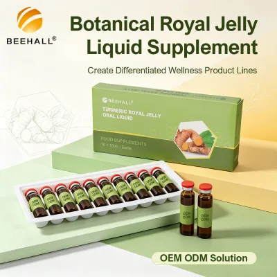BEEHALL Custom Turmeric Royal Jelly Product for Modern Wellness Brands