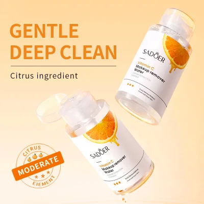 SADOER Beauty Vitamin C Makeup Remover Gentle Deep Cleaning Water Based Facial Cleanser
