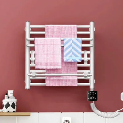 Customizable Wall-Mounted Electric Towel Rail with Thermostat WiFi Heater for Bathroom