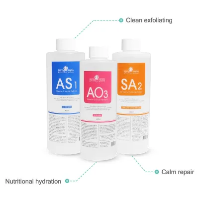 Skin Peeling Facial Moisturizing Dermabrasion Hydrafaci Solution Aqua Peeling Solution Skin Clean  3 Bottles