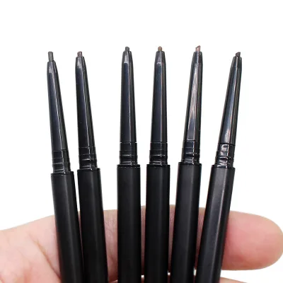 Custom Logo New Trending Eye Brow Pen Double Head Automatic 6 Colors Vegan Waterproof Private Label Slim Eyebrow Pencil