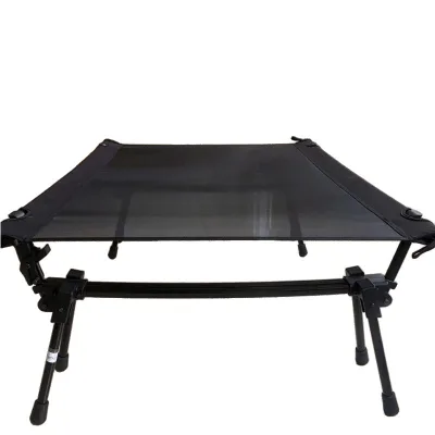 New Arrival Wild Beauty Patent Bracket Aluminum Alloy Nylon Mesh Breathable Portable Camping Bed Cot Lightweight Folding Summer