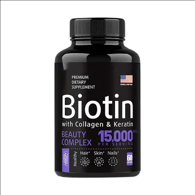 Collagen & Keratin Biotin Capsules for Hair Growth Strengthening Repair Healthcare Supplement
