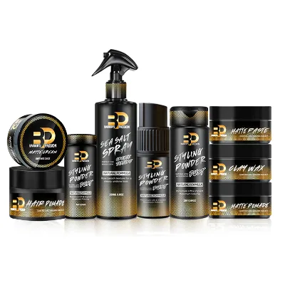 Sea Salt Spray Mens Style Sets Hair Care & Styling Sets ,hair Powder Set ,matt Pomade Cream Matt Paste Clay Wax