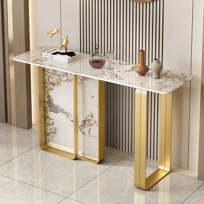 Creative Slate Entrance Table, Accessible Luxury Entrance Table, Hotel Cafe, Wall Bar, Simple and Stylish Long Table