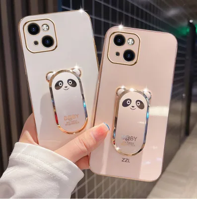 2022 New Design Wholesale Price Mobile Phone Case Electroplating Bear Stand for Iphone 14 Protective Case 12 13 Pro Max Hots