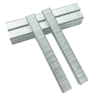 80 Series Steel Iron Copper Staple Nails Wood 10mm Strip Smooth Ring Spiral Shank Types Brad Cap Double Head Construction