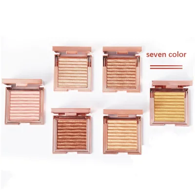 Hot Selling Customized High Pigment Highlighter Palettes Individual Makeup Setting Powder with Private Label
