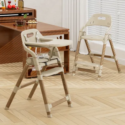 Export Standard Certified Baby Feeding High Chair Multi Height Stable Structure for Global Market Sale