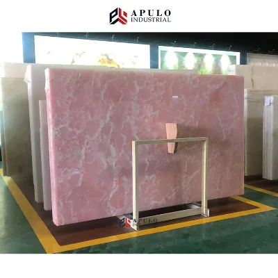 Italian Nature pink Color Rosa Rosalia Aurora Floor Wall Background Rose Gold Italy Flooring Onyx Vein Marble Tiles and Big Slab
