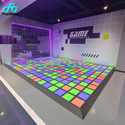 Sports Hall Indoor Outdoor Playground Active Game Room 30x30cm Led Floor Games Interactive Floor Activate Game Easy to Install